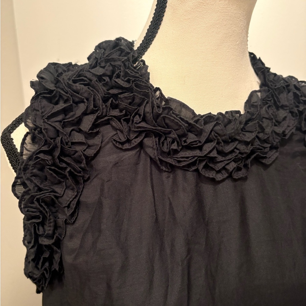 Kate Boggiano Chic Black Ruffled Mini Dress - Picture 4 of 5